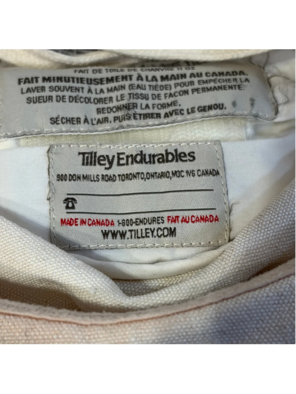 Tilley Charlotte Hemp Sun Hat Women's Size XL White Black TH8 Outdoors UPF